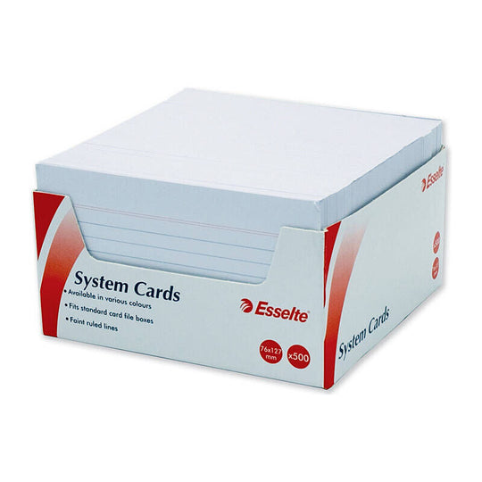 Ess System Card 127X76 (5X3) Pack of 500