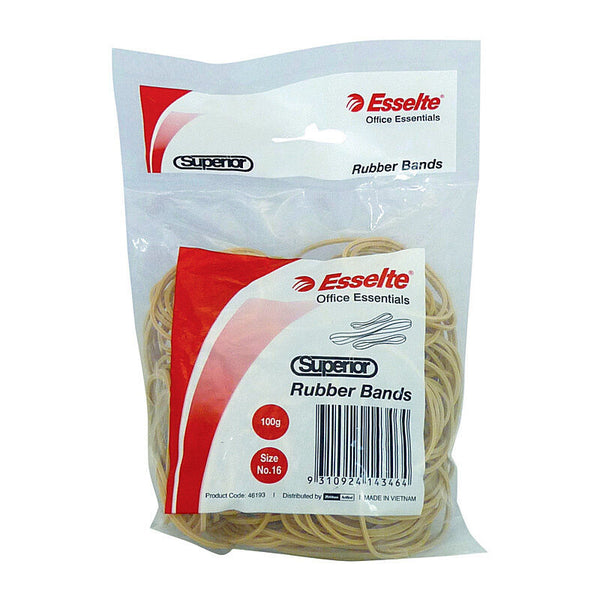 Esselte Superior Rubber Bands Size 16 100g
