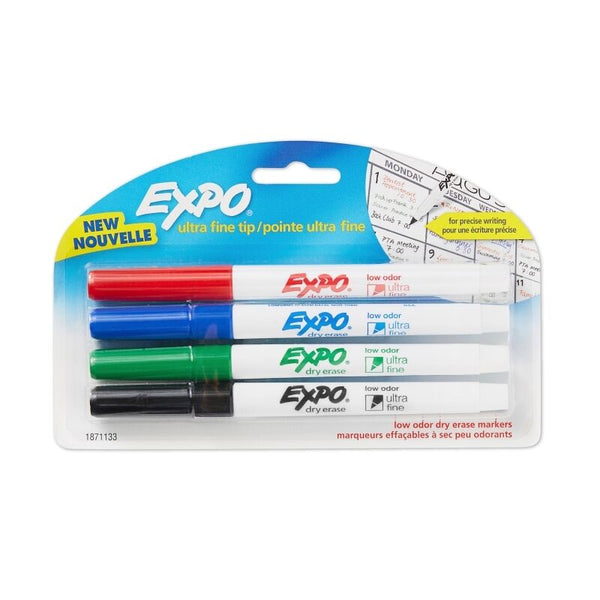 Expo Whiteboard Marker Fine Assorted Pack Of 4 Box Of 6