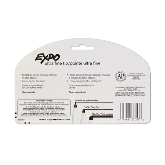 Expo Whiteboard Marker Fine Assorted Pack Of 4 Box Of 6