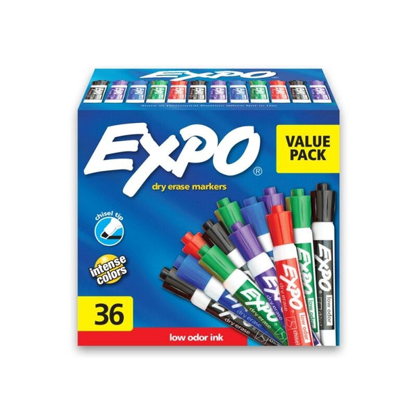 Expo D/e Wb Marker Ct Assorted Box Of 36