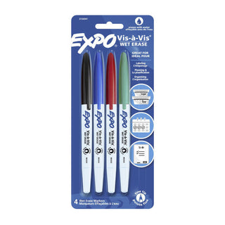 Expo Wb Marker Wet Erase Pack Of 4 Box Of 6
