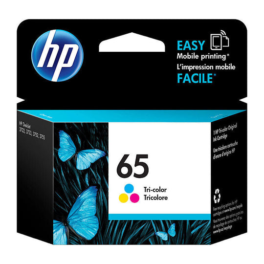 HP #65 Tri Colour Ink N9k01aa