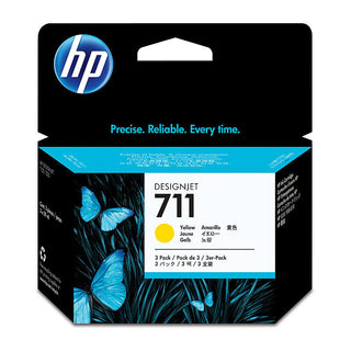 HP #711 29ml Yellow 3 Pack Cz136a