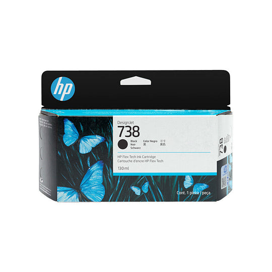 HP #738 130ml Black Ink 498P2A