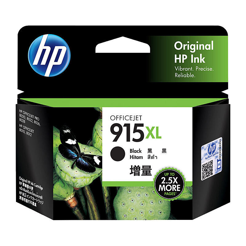 HP #915xl Black Ink 3YM22AA