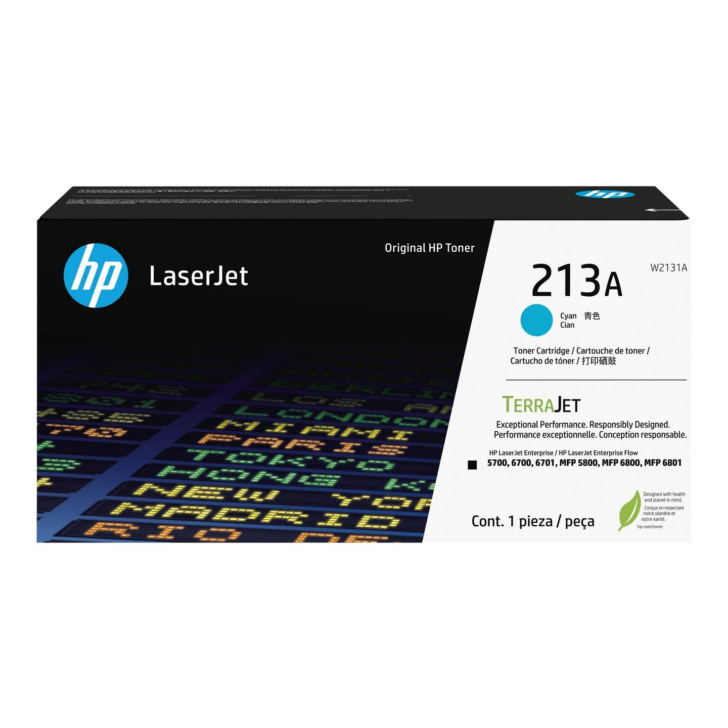 HP #213a Cyan Toner W2131a