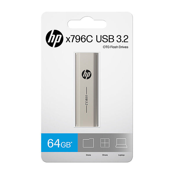 HP X796c, 64GB, Usb3.2,light Golden, Pcba 3.2 Type A/c