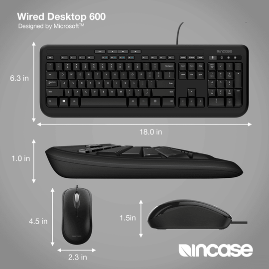 Incase Wired Desktop 600 Black