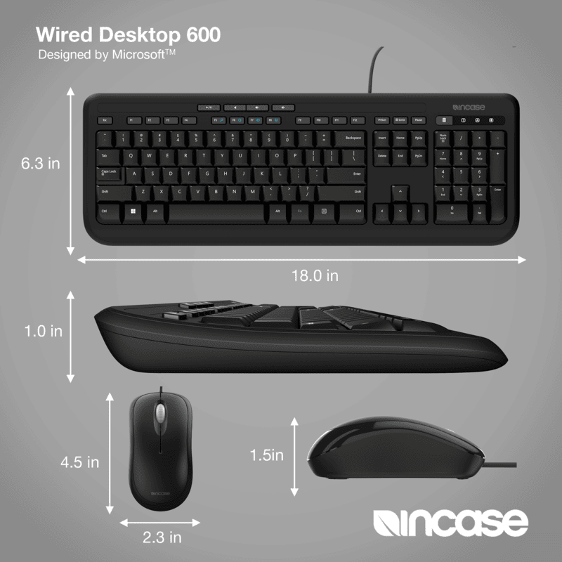 Incase Wired Desktop 600 Black