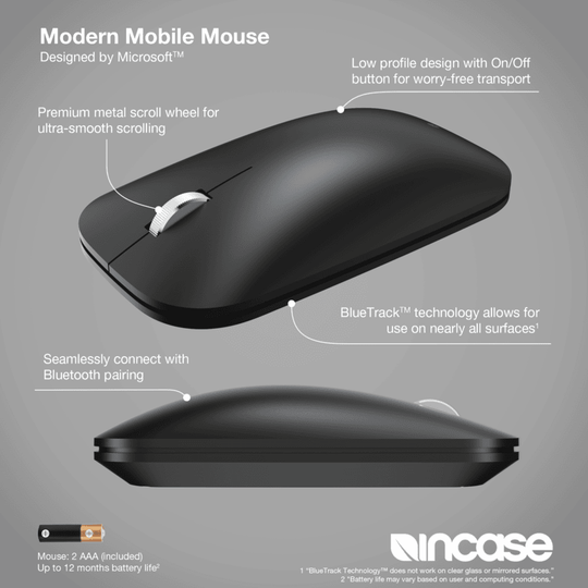 Incase Modern Mobile Mouse Black