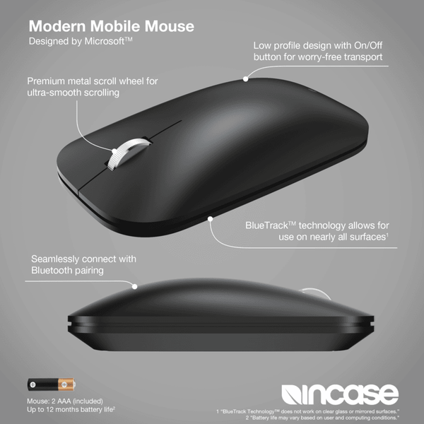 Incase Modern Mobile Mouse Black