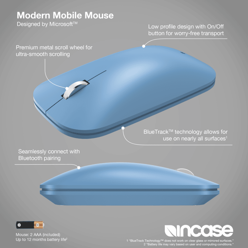 Incase Modern Mobile Mouse Sapphire