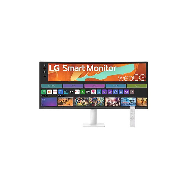 Lg Smart Monitor 34 Inch Wqhd Curved Display For Streaming 34U601SA Wi