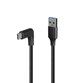 Lindy 0.5m USB 3.2 Type A To C Cable, 90? R/angle 10Gbps