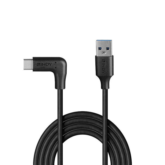 Lindy 0.5m USB 3.2 Type A To C Cable, 90? R/angle 10Gbps