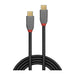 Lindy 2m USB 3.2 Type C To C Cable / 20Gbps/ 5A/ Pd/ Anthra Line