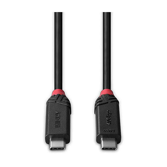 Lindy 2m Usb4 240W Type C Cable Black Line