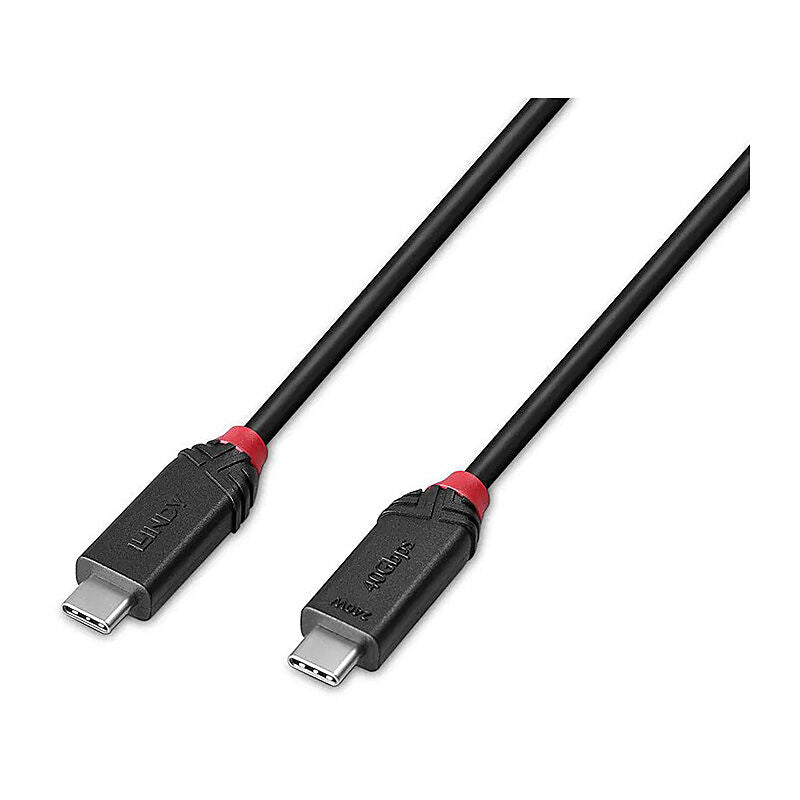Lindy 2m Usb4 240W Type C Cable Black Line
