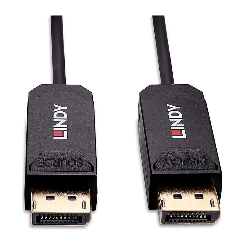 Lindy 10m Fibre Optic Hybrid Displayport 2.0 Uhbr10 Cable