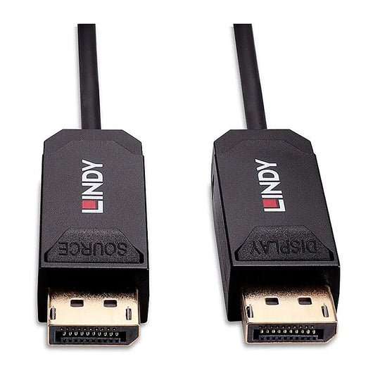 Lindy 10m Fibre Optic Hybrid Displayport 2.0 Uhbr10 Cable