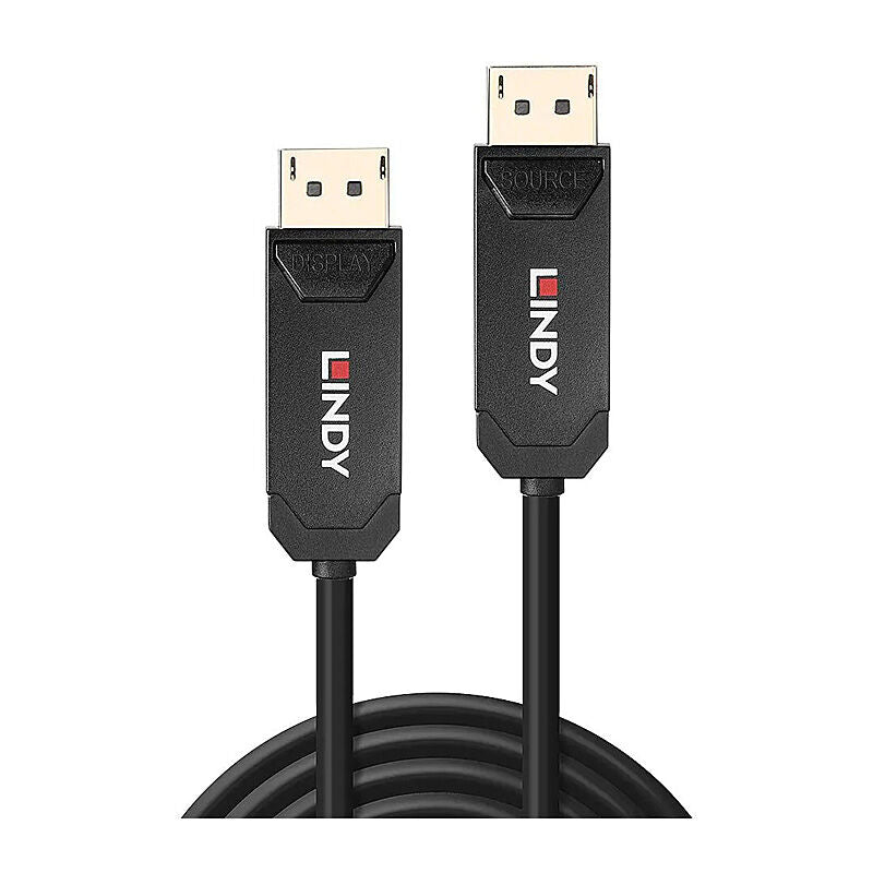 Lindy 10m Fibre Optic Hybrid Displayport 2.0 Uhbr10 Cable