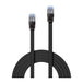 Lindy 1m Cat.6a U/ftp Flat Gigabit Network Cable Black