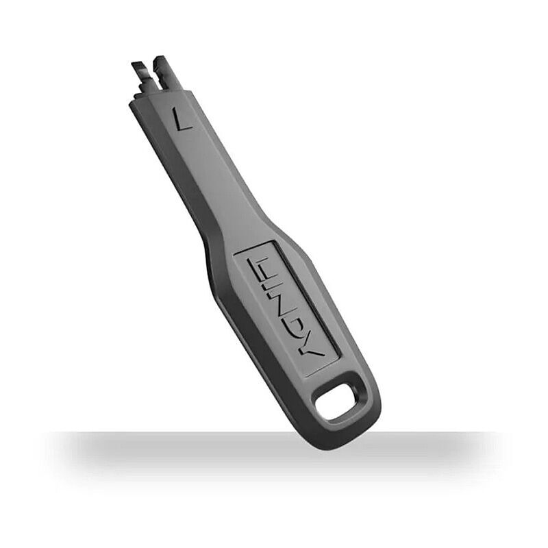 Lindy Rj-45 Port Blocker Key Black