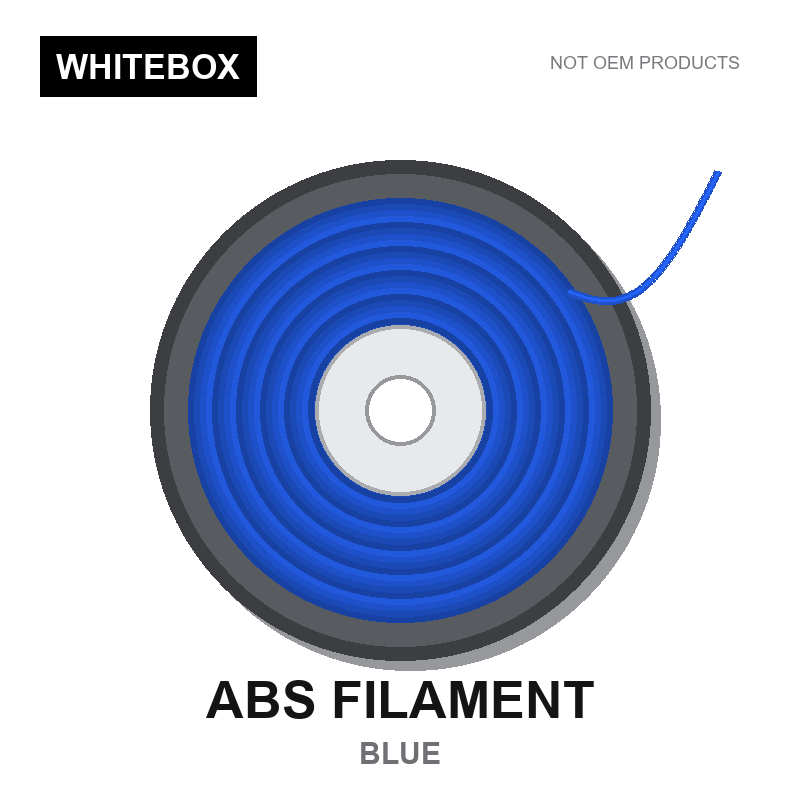 WBFIL M3DF-ABS-BLUE — Whitebox ABS 3D printer filament Blue