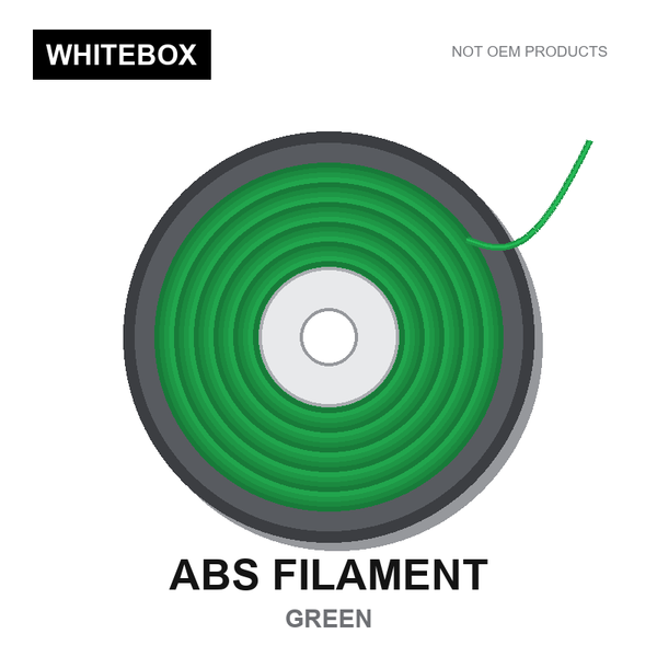 WBFIL M3DF-ABS-GREEN — Whitebox ABS 3D printer filament Green
