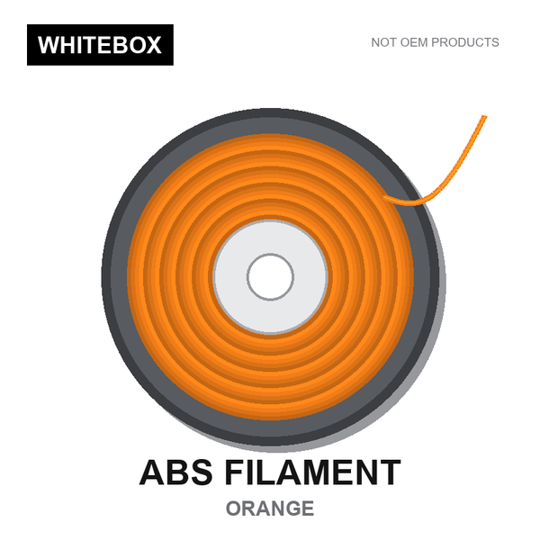 WBFIL M3DF-ABS-ORANGE — Whitebox ABS 3D printer filament Orange