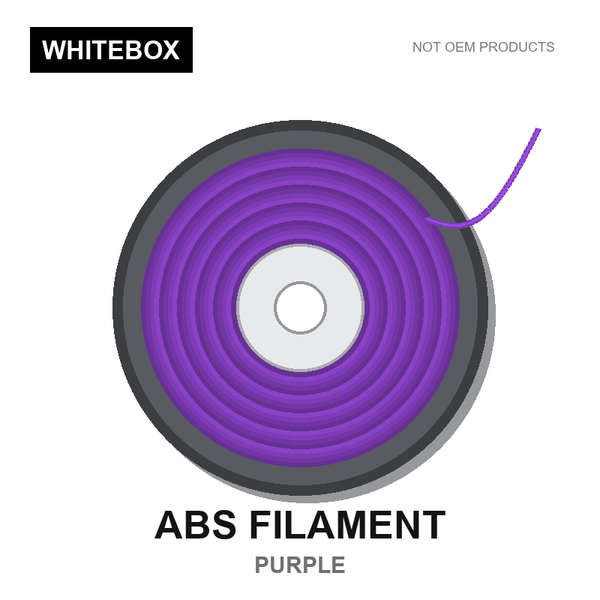 WBFIL M3DF-ABS-PURPLE — Whitebox ABS 3D printer filament Purple