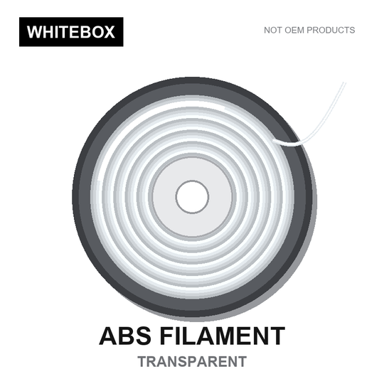WBFIL M3DF-ABS-TRANSPARENT — Whitebox ABS 3D printer filament Transparent