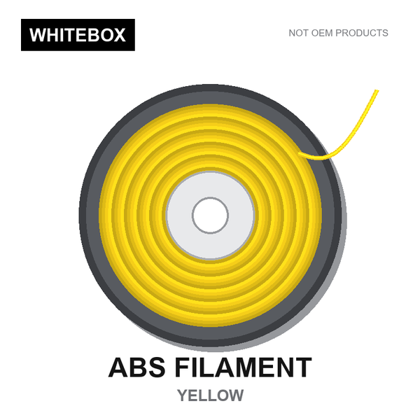 WBFIL M3DF-ABS-YELLOW — Whitebox ABS 3D printer filament Yellow