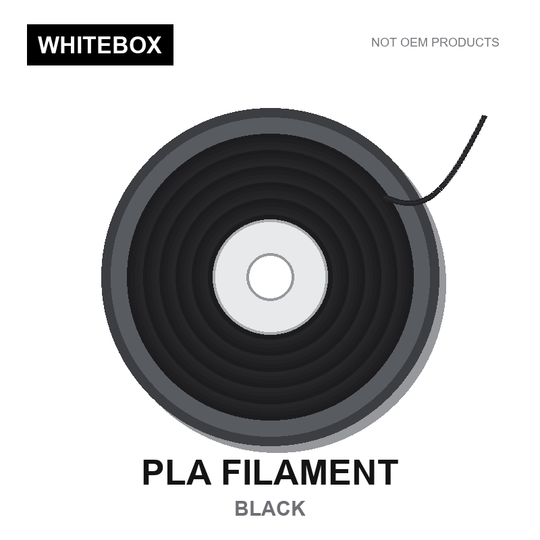 WBFIL M3DF-PLA-BLACK — Whitebox PLA 3D printer filament Black