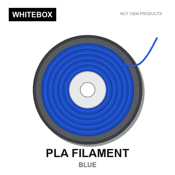 WBFIL M3DF-PLA-BLUE — Whitebox PLA 3D printer filament Blue