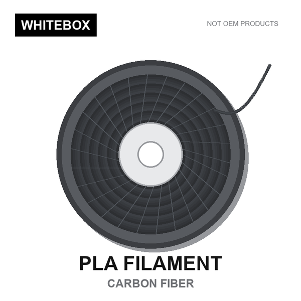WBFIL M3DF-PLA-CARBON-FIBER — Whitebox PLA 3D printer filament Carbon Fiber