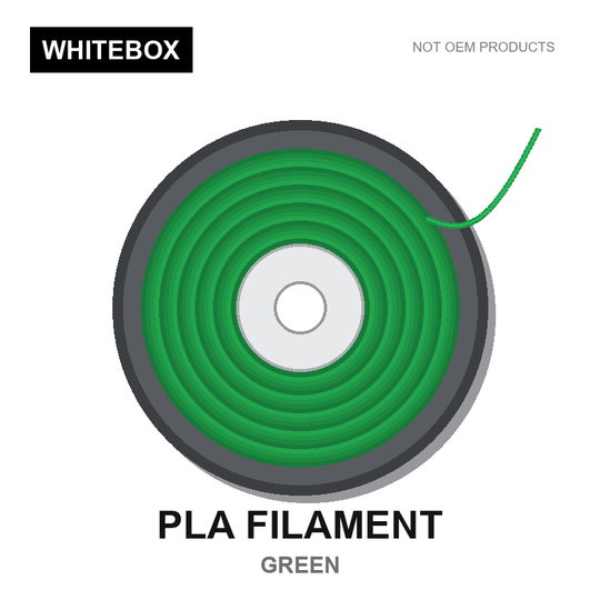 WBFIL M3DF-PLA-GREEN — Whitebox PLA 3D printer filament Green