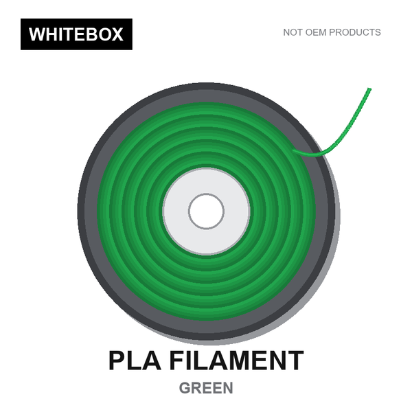 WBFIL M3DF-PLA-GREEN — Whitebox PLA 3D printer filament Green