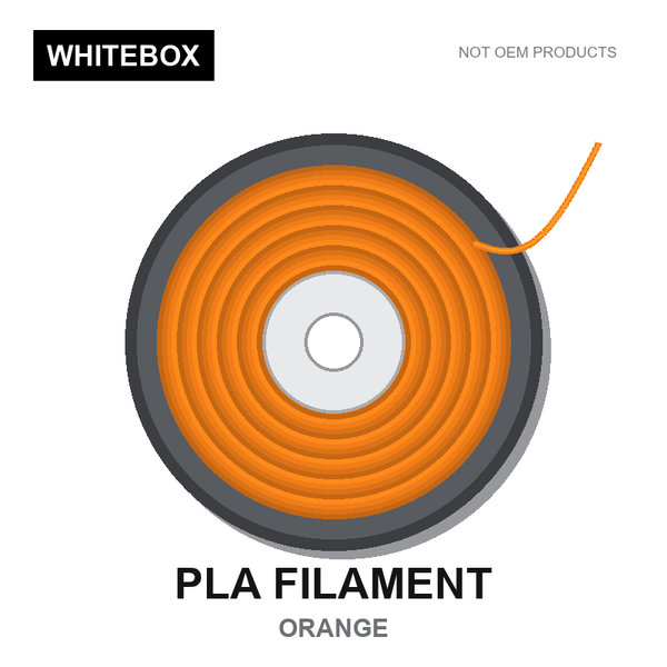 WBFIL M3DF-PLA-ORANGE — Whitebox PLA 3D printer filament Orange