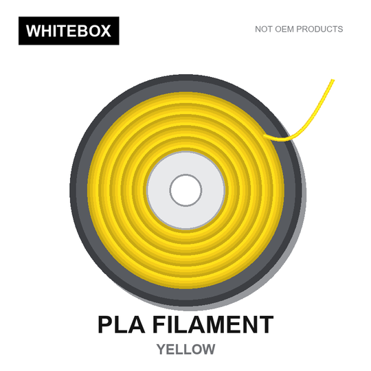 WBFIL M3DF-PLA-YELLOW — Whitebox PLA 3D printer filament Yellow