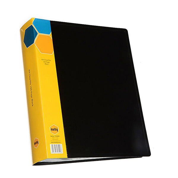 Marbig Display Book NF A4 100pg Black