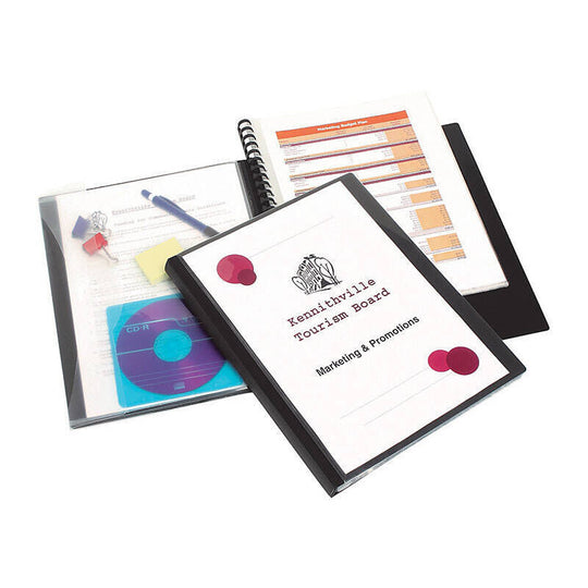 Marbig Professional Display Book Refill A4 Clear View Black
