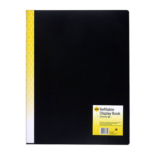 Marbig Display Book A3 Refill 20Pg Black