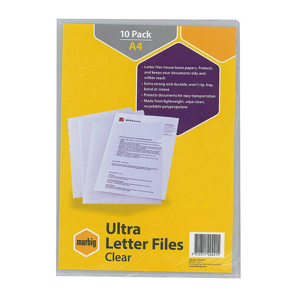 Marbig File A4 Letr Ultr Colour Pack Of 10