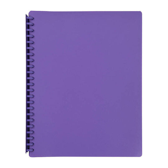 Marbig Display Book A4 Refilable Purple