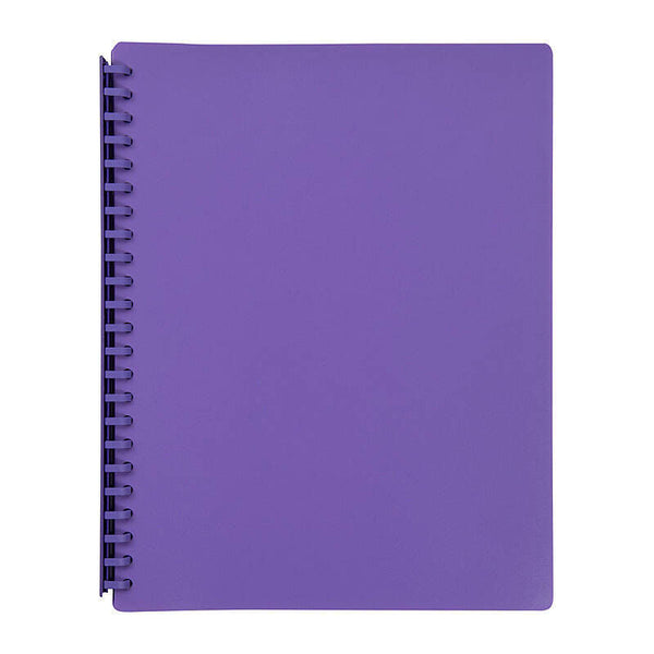 Marbig Display Book A4 Refilable Purple