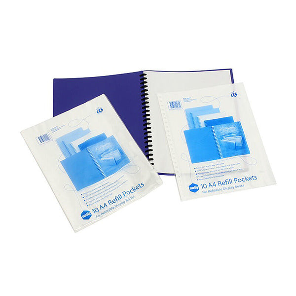 Marbig Display Book Refills Pack Of 100 Box Of 8