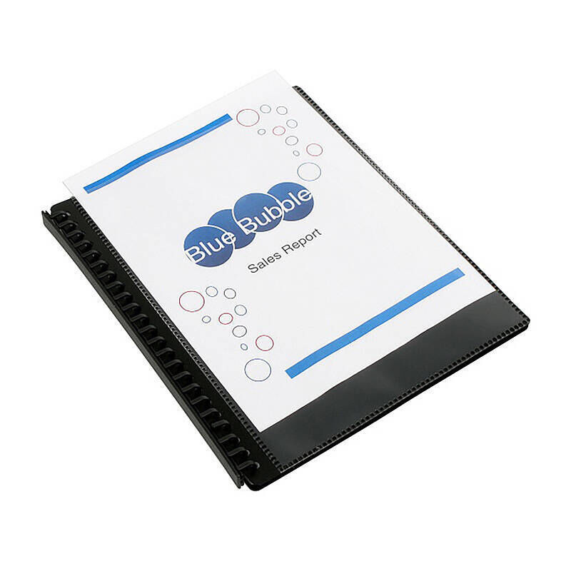 Marbig Display Book Refill Clear View A4 20P Black