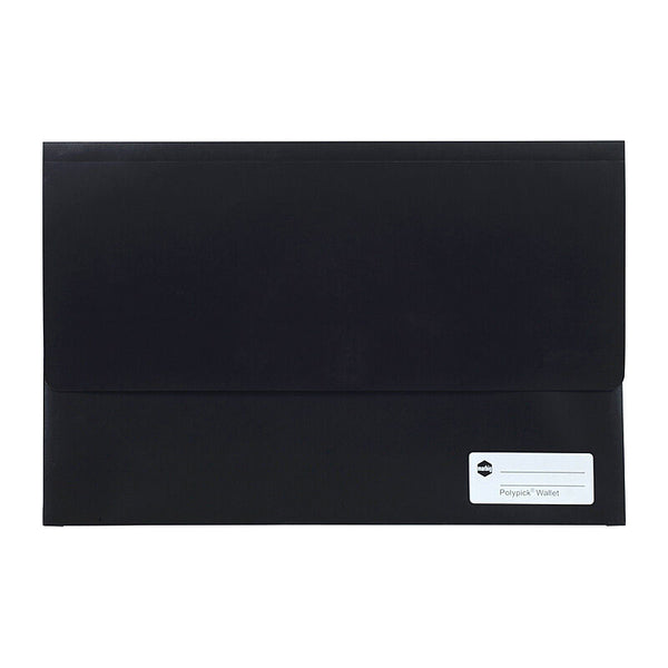 Marbig Wallet Foolscap Polypropylene Black